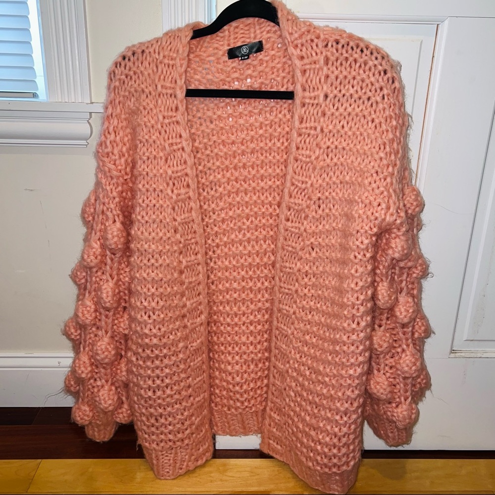 Ink Missguided Bubble Sleeve Cardigan